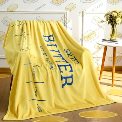 Butter Stick Funny Food Blanket: Salter Bitter Design