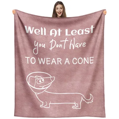 Funny Get Well Dog Blanket: Sarcastic Recovery Gift for Pet Owners