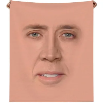 Funny Face Meme Blanket featuring an intense