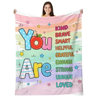 You Are Kind Positive Blanket: A Rainbow of Affirmations for Everyone
