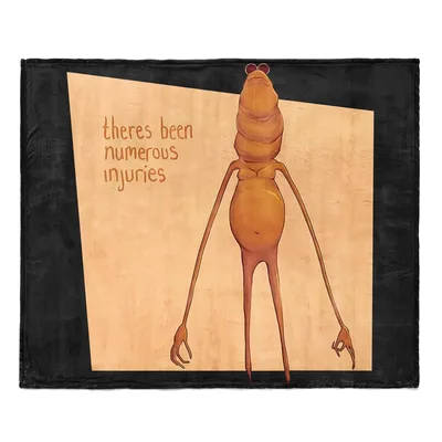 Funny Worm Meme Blanket: There's Been Numerous Injuries Design