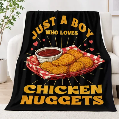 Just a Boy Who Loves Chicken Blanket