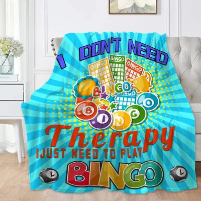 I Don't Need Therapy Play Blanket for Bingo Lovers