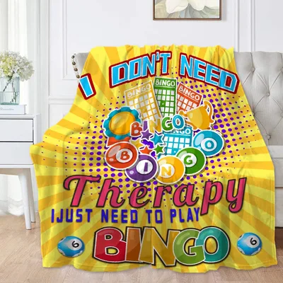 I Don't Need Therapy Blanket for Bingo Lovers – Design 2