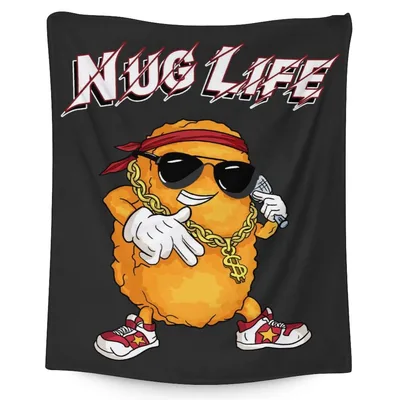 Nug Life Chicken Nugget Blanket - Hip Hop Style Throw