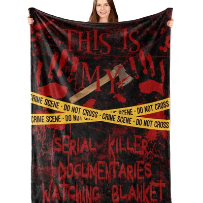 Serial Killer Documentaries Watching Blanket for True Crime Fans