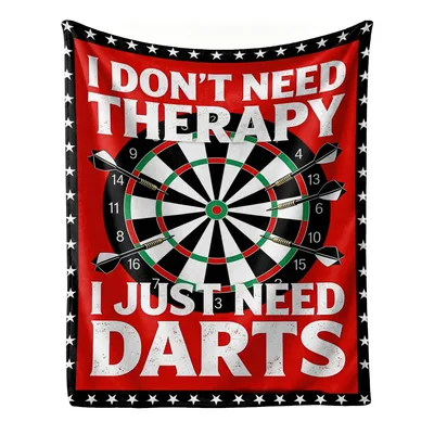 I Don't Need Therapy Blanket: Just Darts Design for Players
