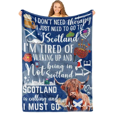I Just Need Blanket: Scottish Travel Obsession Design for Wanderers