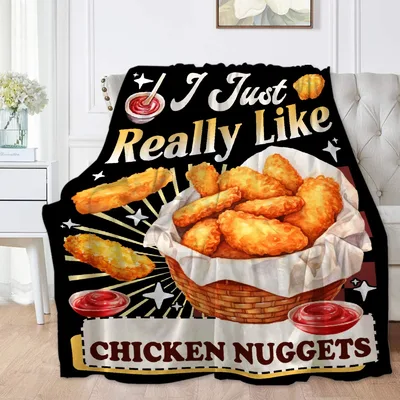 I Just Really Like Chicken Blanket: A Fun Design for Foodies