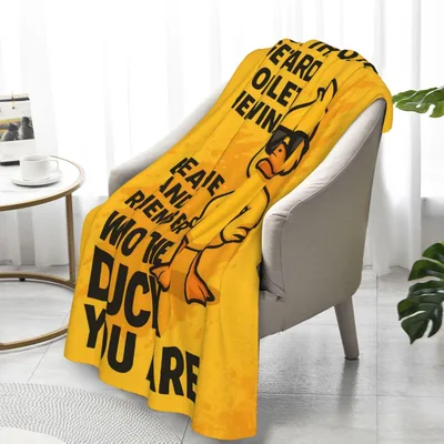 Bold Quote Typography Blanket Remember Who The Duck You Are