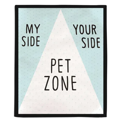 My Side Your Side Blanket: Pet Zone Territory Design