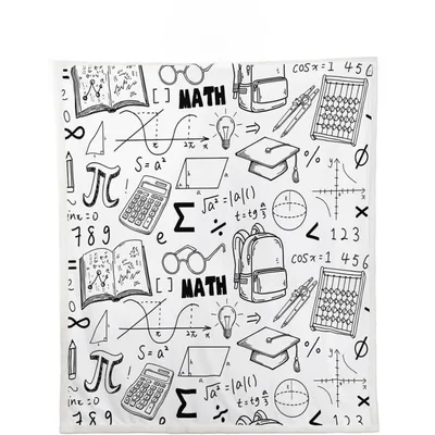 Math Equations and Formulas Blanket for Students and Educators
