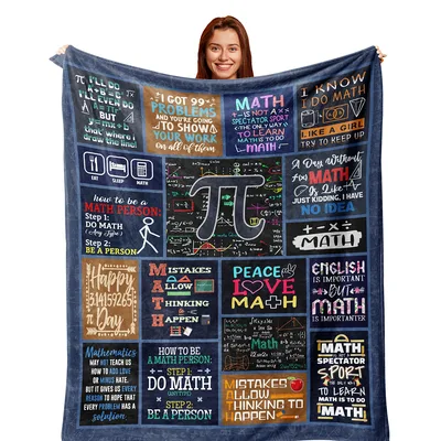 Math Quotes and Pi Blanket for Equation Enthusiasts