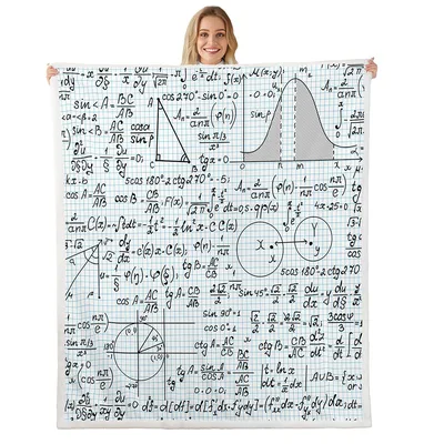 Math Formula Pattern Blanket: Graph Paper Equations Design