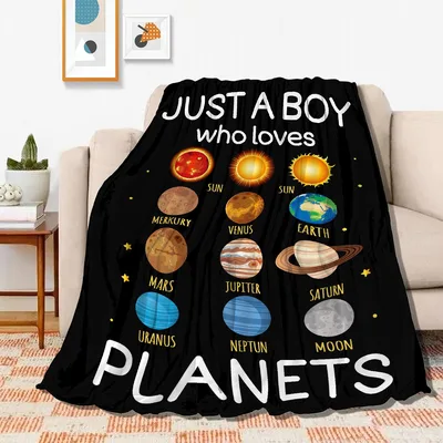 Just a Boy Blanket: Planets Design for Space Lovers