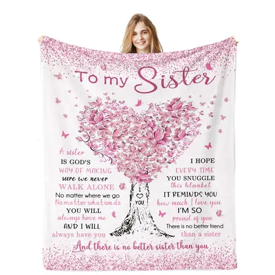 to my Sister Blanket: A Heart-Shaped Tree Design for Sisters