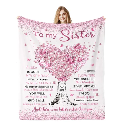 Sister Heart Tree Blanket: A Sentimental Gift for Your Best Friend