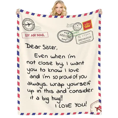 Big Sister Blanket: Airmail Letter Design for Long-Distance Love