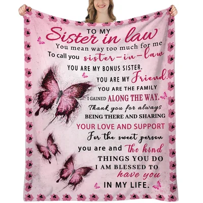 Bonus Sister Blanket: To My Sister in Law Design