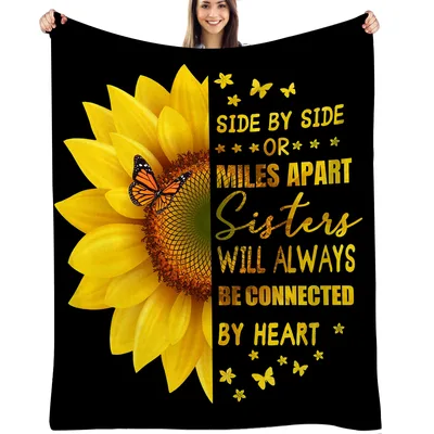 Sunflower Sister Blanket: Side by Side or Miles Apart Design