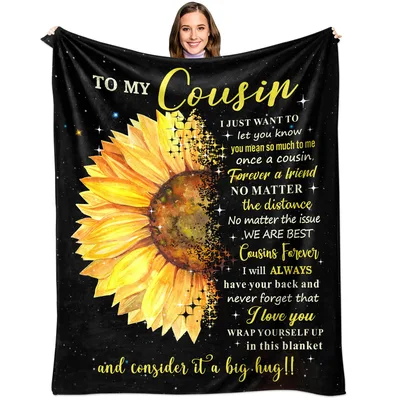 Cousin Sunflower Blanket: A Big Hug for Your Favorite Family Member