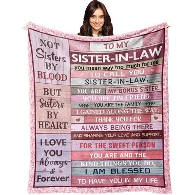 Sister-in-law Message Blanket: A Heartfelt Tribute to Bonus Sisters