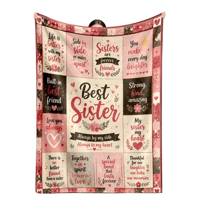 Best Sister Words Blanket