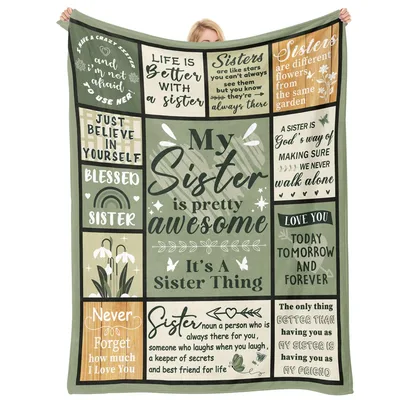 My Sister Is Pretty Blanket: Awesome Sister Quotes Collage