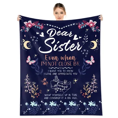 Sister Love Floral Blanket: A Sentimental Gift for Distant Sisters
