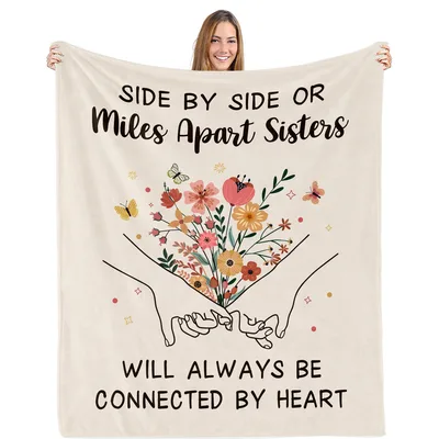 Side by Side Blanket: Connected by Heart Sisters Design