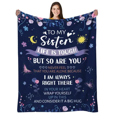 To My Sister Life Blanket: Tough Times and Big Hugs