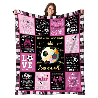 Soccer Girl Patchwork Blanket: A Quilt of Passion for the Game