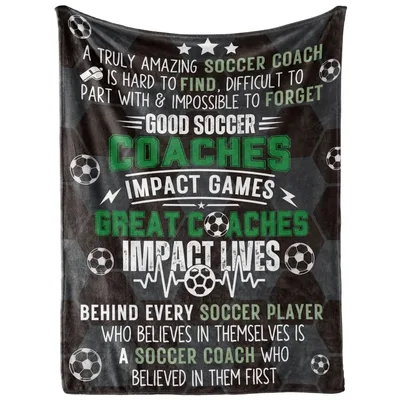 Great Soccer Coaches Impact Blanket - Coach Appreciation Design