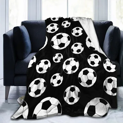Soccer Balls Pattern Blanket No. 2