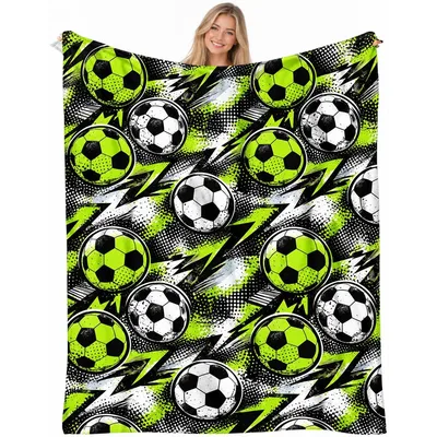 Soccer Balls and Lightning Blanket: Neon Energy for Field Fans