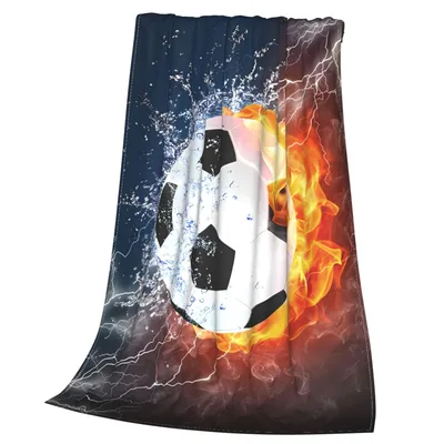 Soccer Ball on Fire Blanket: Elemental Soccer Design