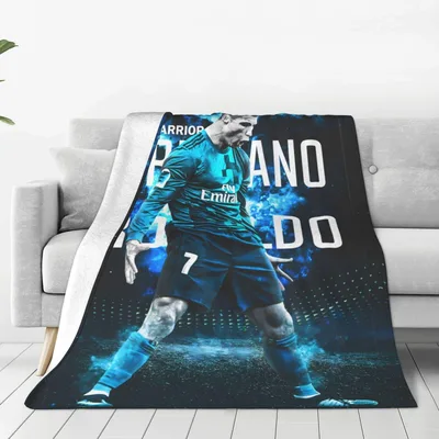 Football Star Number Seven Blanket: Cristiano Ronaldo Warrior Design