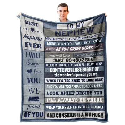 Best Nephew Ever Blanket: A Heartfelt Message from Uncle and Aunt