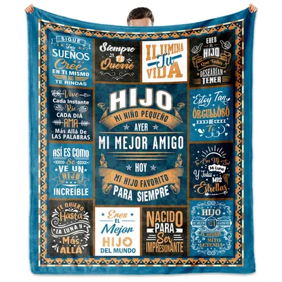 Son Spanish Quotes Blanket: A Tribute to My Favorite Son