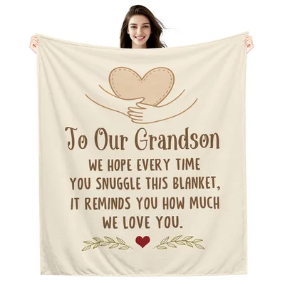 To Our Grandson Love Blanket: A heartfelt hug reminder