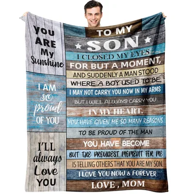 To My Son Blanket: A Sentimental Gift for the Man He Has Become