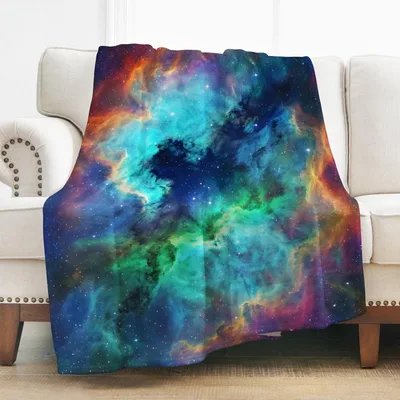 Galaxy Print Blanket: Cosmic Nebula Design for Space Lovers
