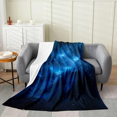 Starry Night Blanket: Galaxy Sky Design for Space Lovers