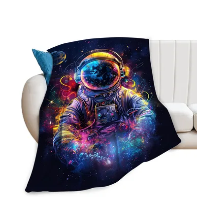 Astronaut Galaxy Space Blanket: Cosmic Voyager Design