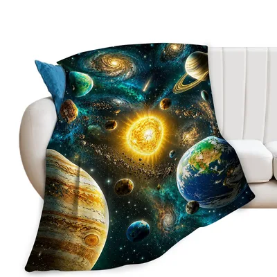 Space Galaxy Planets Blanket: A Cosmic Journey Across the Universe