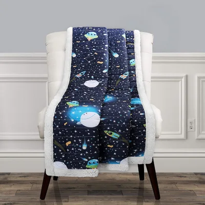 Outer Space Blanket: Galaxy Kids Design for Young Astronauts