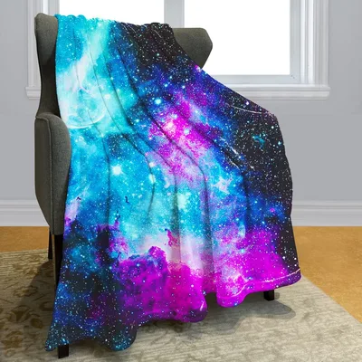 Nebula Galaxy Starry Sky Blanket: A Cosmic Print for Space Lovers