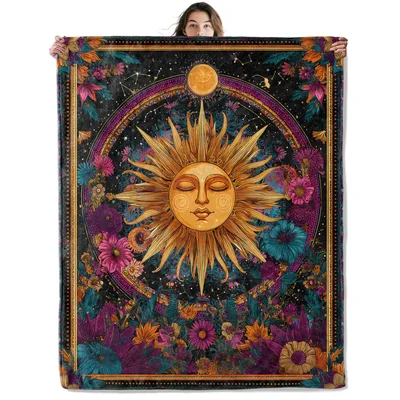 Celestial Sun Tarot Blanket