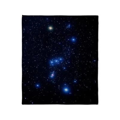 Night Sky Stars Blanket Orion Constellation Celestial Design