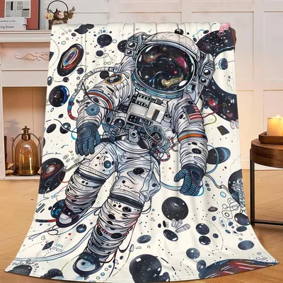 Astronaut in Space Blanket featuring a floating explorer